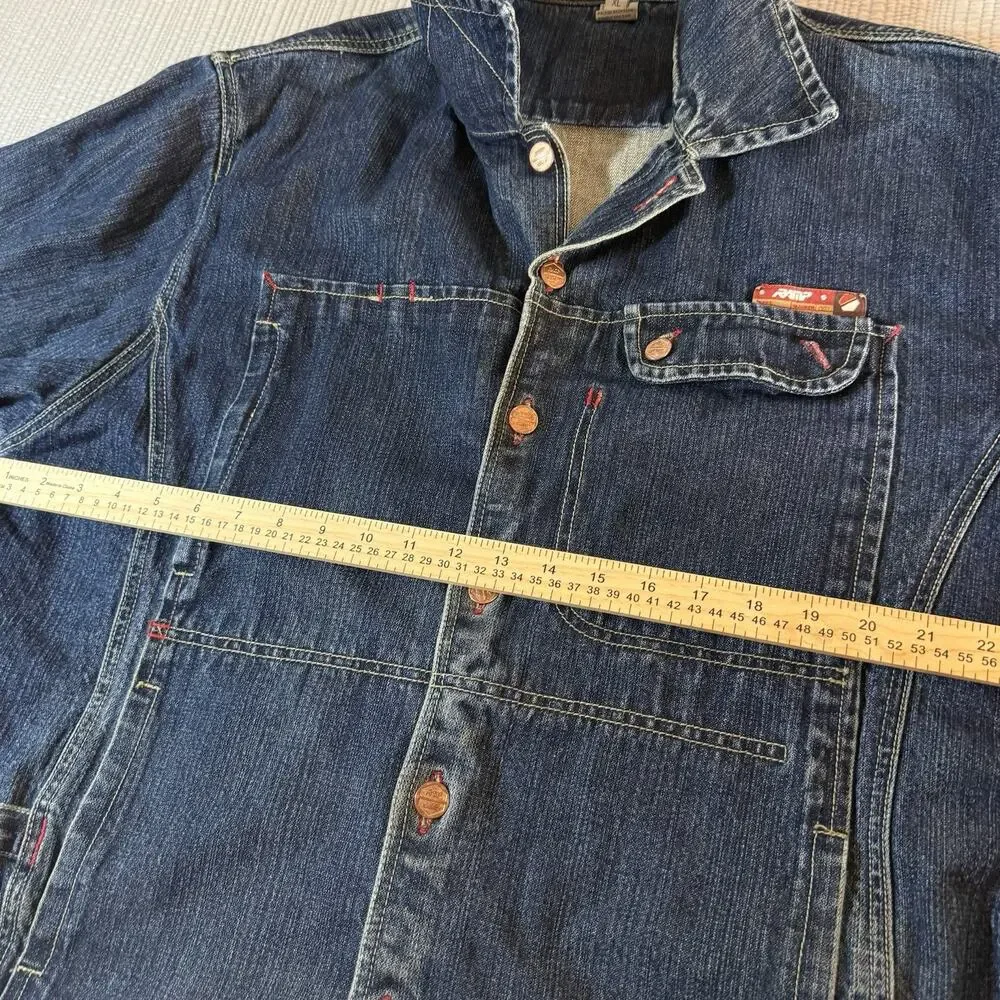 Ramp Blue Jean Jacket Smasher Mens XL Y2K Streetwear 90’s Retro Skater